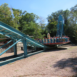 Le disque du Soleil au parc d'attraction Le PAL