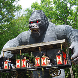 King Kong au parc de loisirs Le PAL en Auvergne-Rhône-Alpes