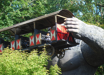 King Kong au parc de loisirs Le PAL en Auvergne-Rhône-Alpes