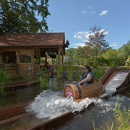 La rivière des castors au parc d'attraction Le PAL